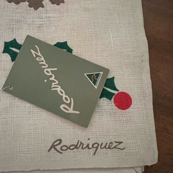 Rodriquez Pure Linen Tea Towel Hand Australia Vintage Koala Bear Holiday Holly - Picture 3 of 10